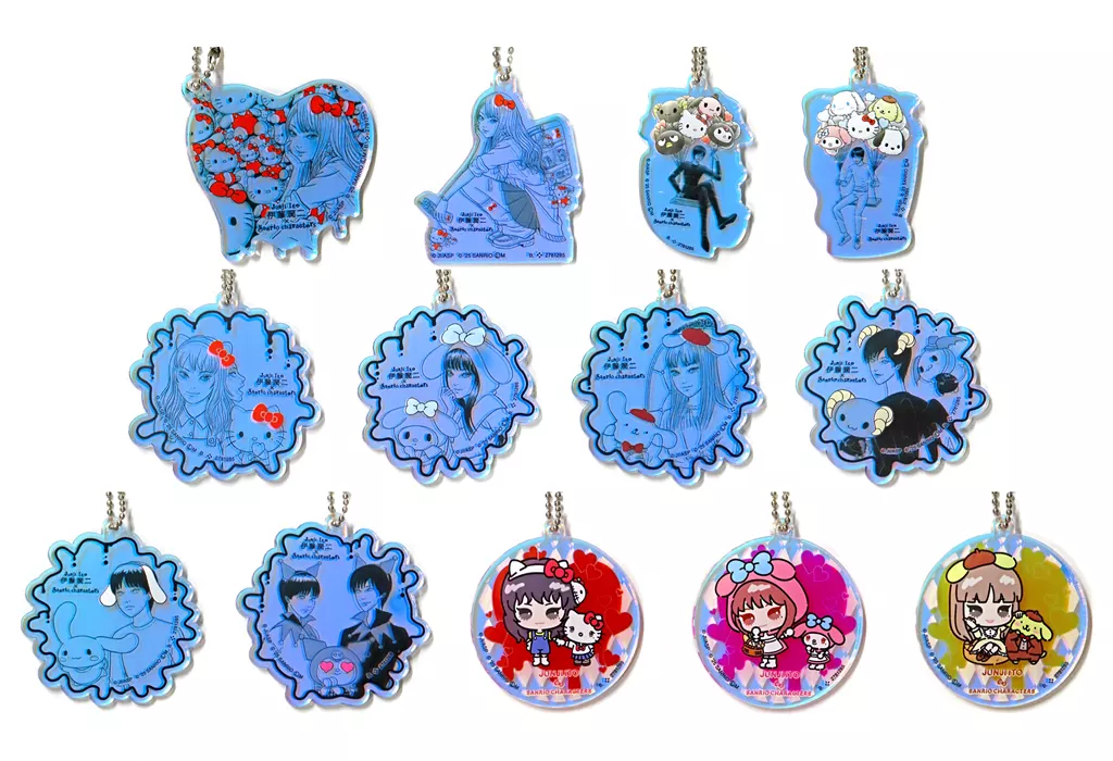 全13種セット 「伊藤潤二×サンリオキャラクターズ アクリルチャーム」