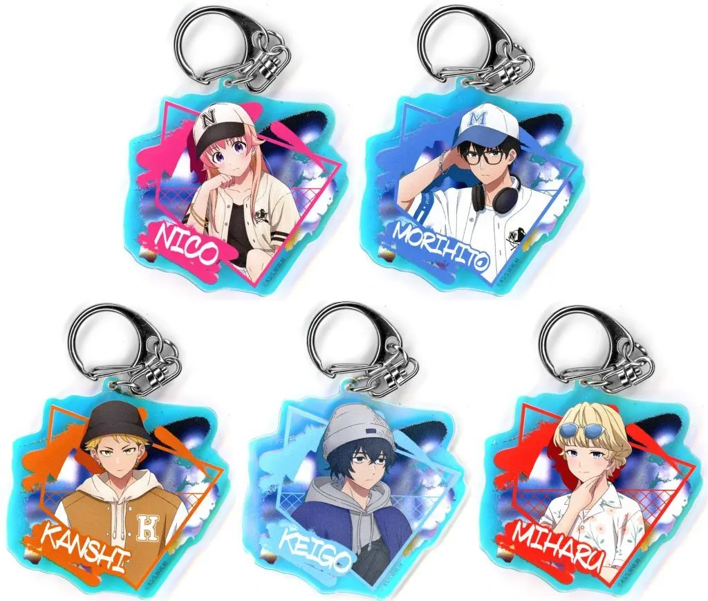 全5種セット 「ウィッチウォッチ アニメガ×ソフマップ先行販売フェア トレーディングホロアクリル(ストリートスタイル)」