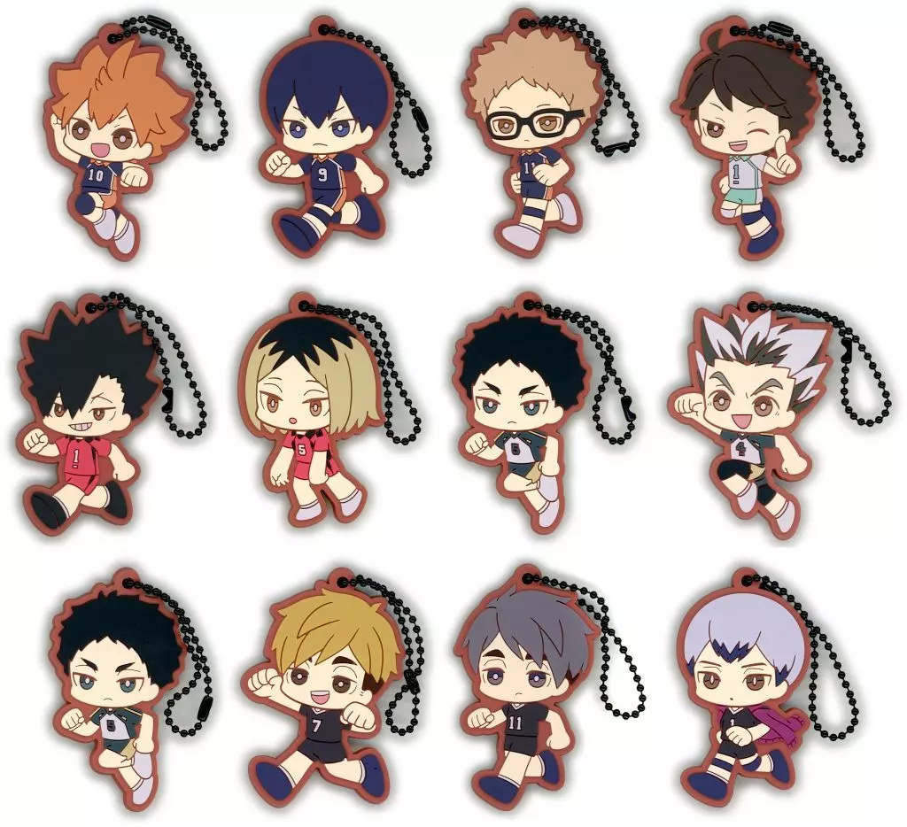 全12種セット ラバーチャーム 「一番くじ ハイキュー!! ～全国への道～」 H賞