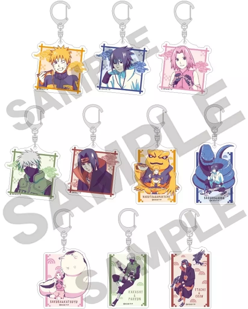 全10種セット 「NARUTO-ナルト- 疾風伝 トレーディングアクリル ひと休み クラパレット」