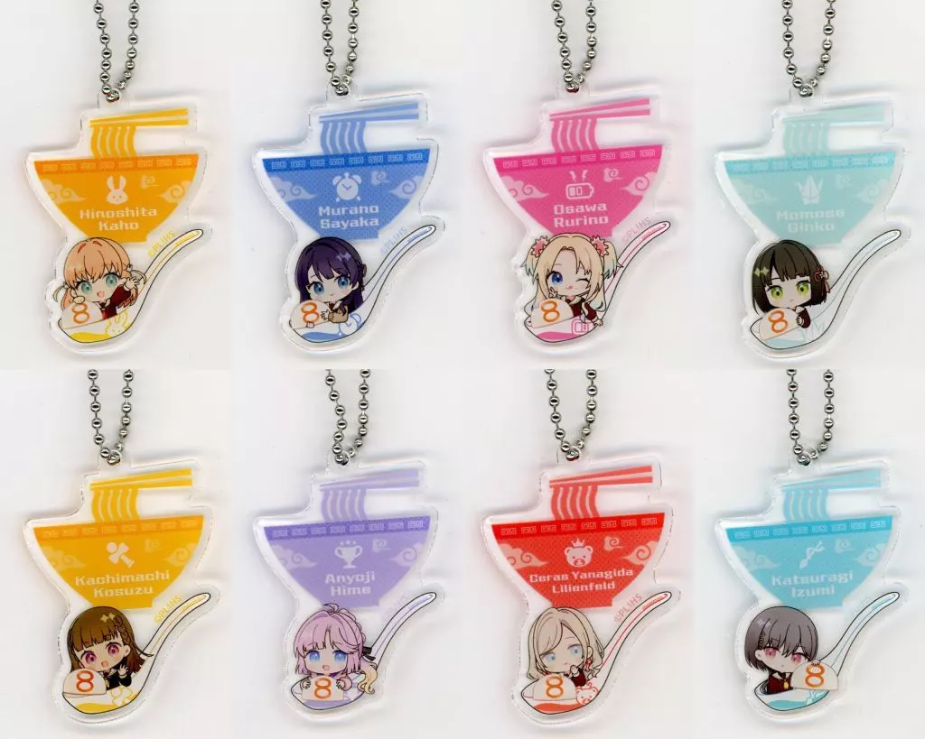 全8種セット 「ラブライブ!蓮ノ空女学院スクールアイドルクラブ×8番らーめん トレーディング推しメニューアクリル」