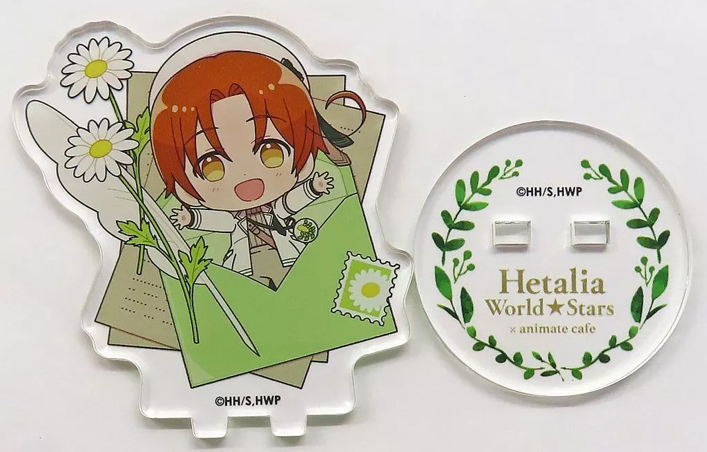 アクリルスタンド・アクリルパネル　イタリア 「ヘタリア World★Stars×animatecafe 池袋4号店(2025年) トレーディングミニアクリルスタンド Botanical letter ver.」