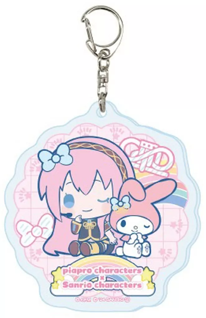 巡音ルカ×マイメロディ 「ピアプロキャラクターズ×サンリオキャラクターズ ホログラムアクリル 01.コラボイラスト」