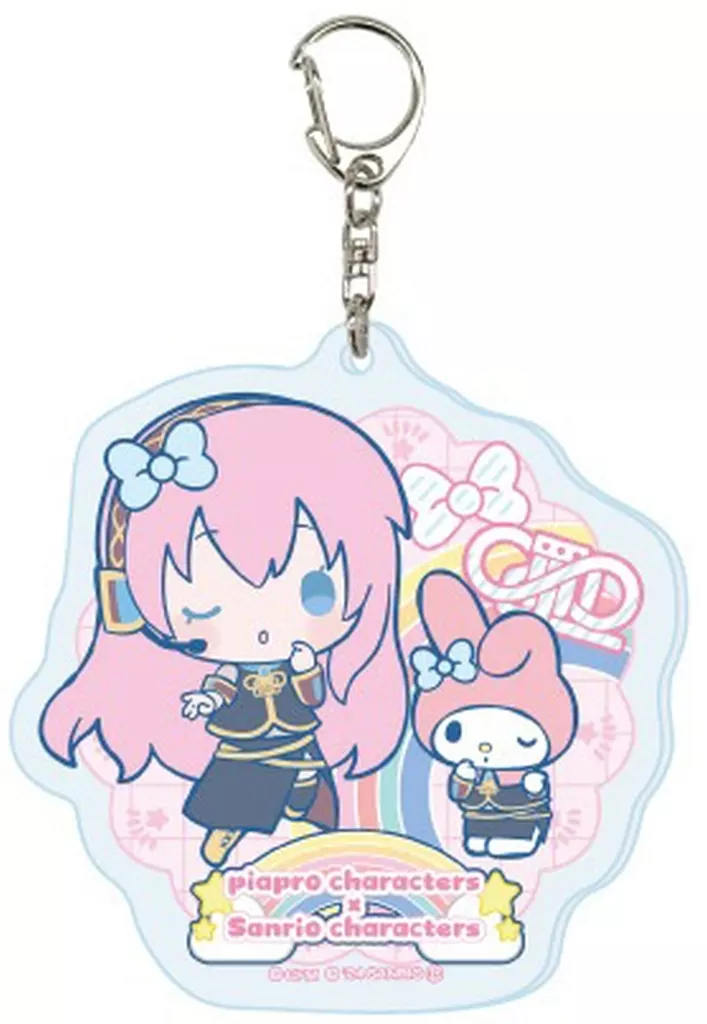 巡音ルカ×マイメロディ 「ピアプロキャラクターズ×サンリオキャラクターズ ホログラムアクリル 02.コラボイラスト」