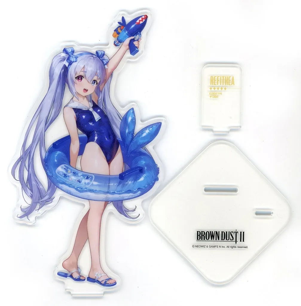 4-4.水遊びの妖精レピテア ビッグ!30cmアクリルスタンド 「ブラウンダスト2」 C106グッズ_image