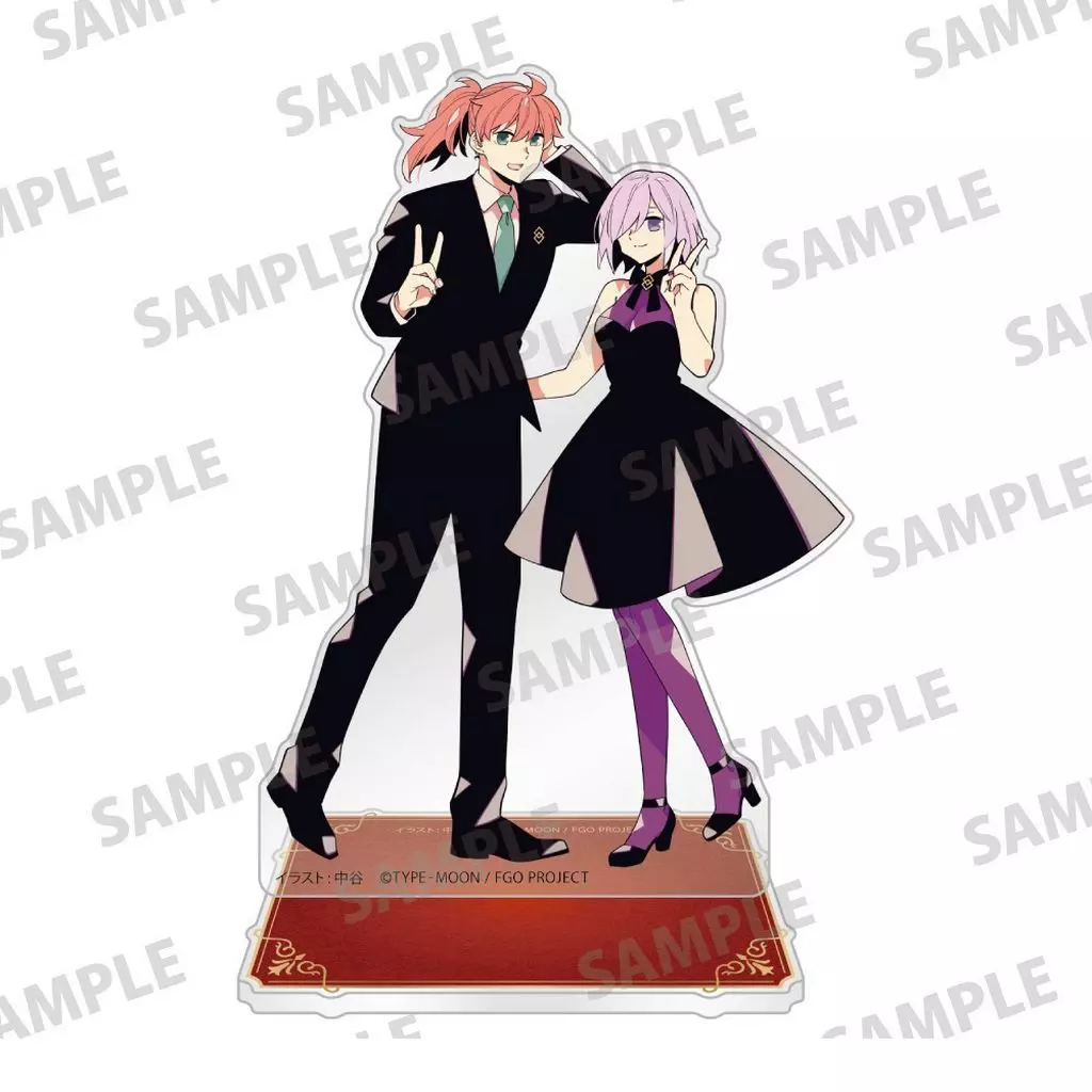 FGO アニメイトカフェ ★ ロマニ ＆ マシュ アクリルスタンド 駿河屋 -<中古>[再販予約] ロマニ＆マシュ アクリルスタンド 「Fate