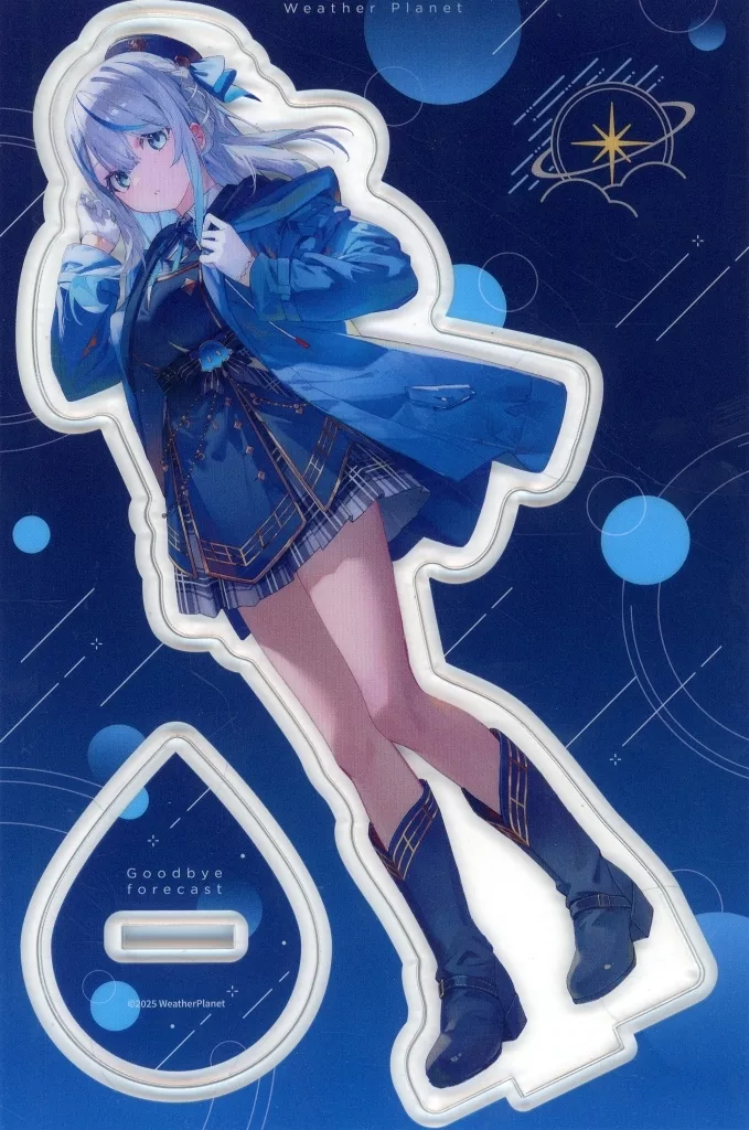 雨海ルカ サヨナラ予報アクスタ 「バーチャルYouTuber WeatherPlanet 天晴ひなた&雨海ルカ デビュー記念グッズ」_image
