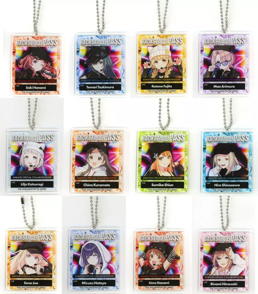 全12種セット 「学園アイドルマスター×カラオケの鉄人 Vol.2 トレーディングアクリル」