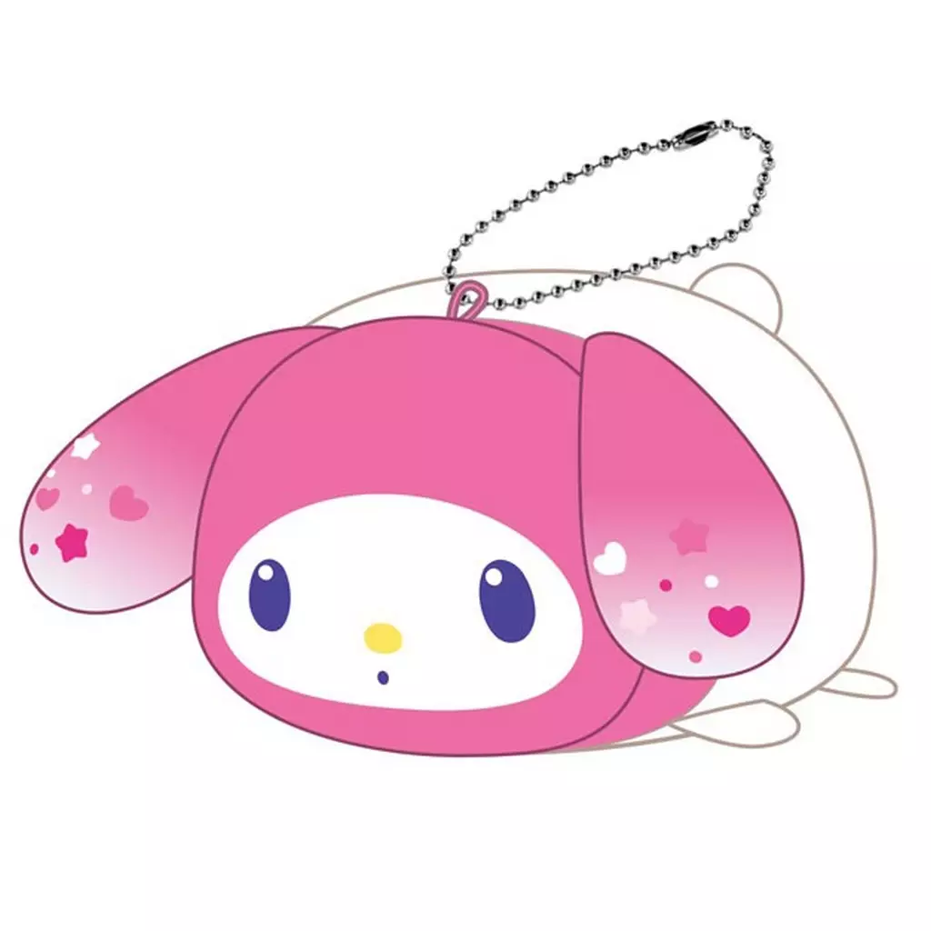 ぬいぐるみマスコット・ぬいぐるみバッジ　マイメロディ(パーティの準備) 「サンリオキャラクラーズ ぽてコロマスコット8」