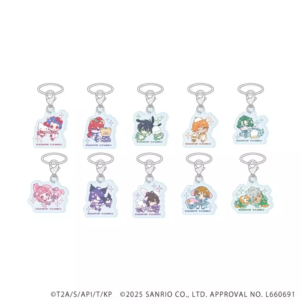 全10種セット 「めじるしチャーム KING OF PRISM-Your Endless Call-×サンリオキャラクターズ 01.コラボイラスト」