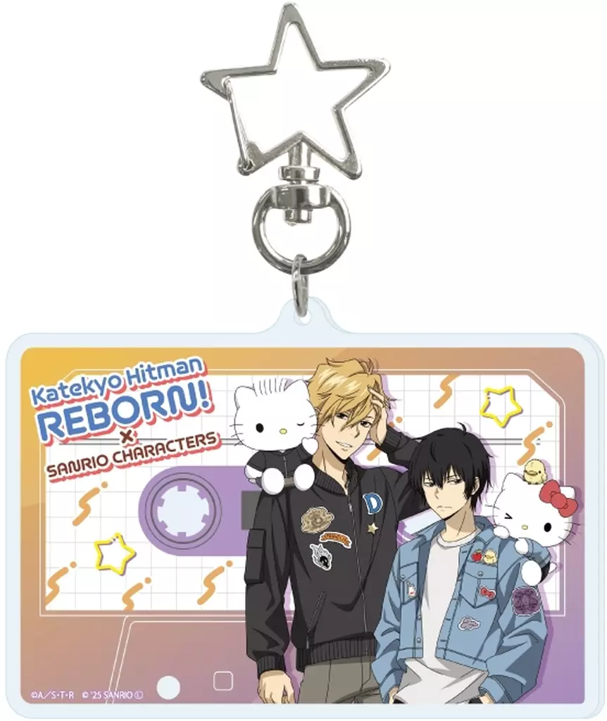03.Cver.(コラボイラスト) 星型ナスカン付きデカアクリル 「家庭教師ヒットマンREBORN!×サンリオキャラクターズ」