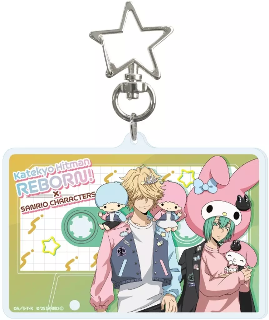05.Ever.(コラボイラスト) 星型ナスカン付きデカアクリル 「家庭教師ヒットマンREBORN!×サンリオキャラクターズ」