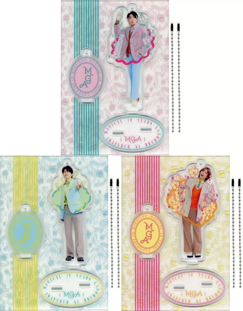 Mrs. GREEN APPLE アクリルスタンド3個セット 「MGA MAGICAL 10 YEARS LANDMARK IN HARAJUKU」