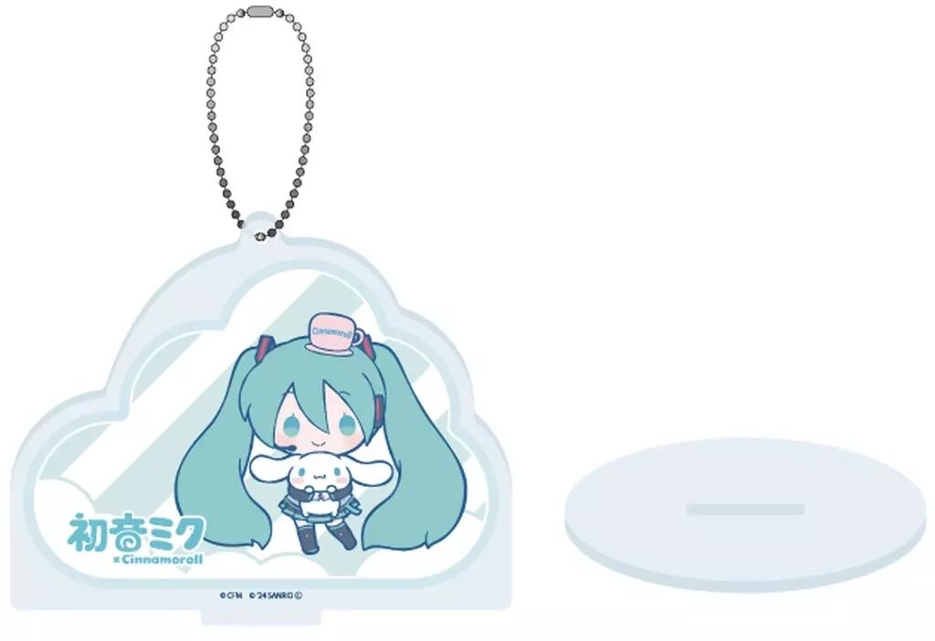16.(コラボイラスト) アクリルスタンド 「初音ミク×シナモロール」