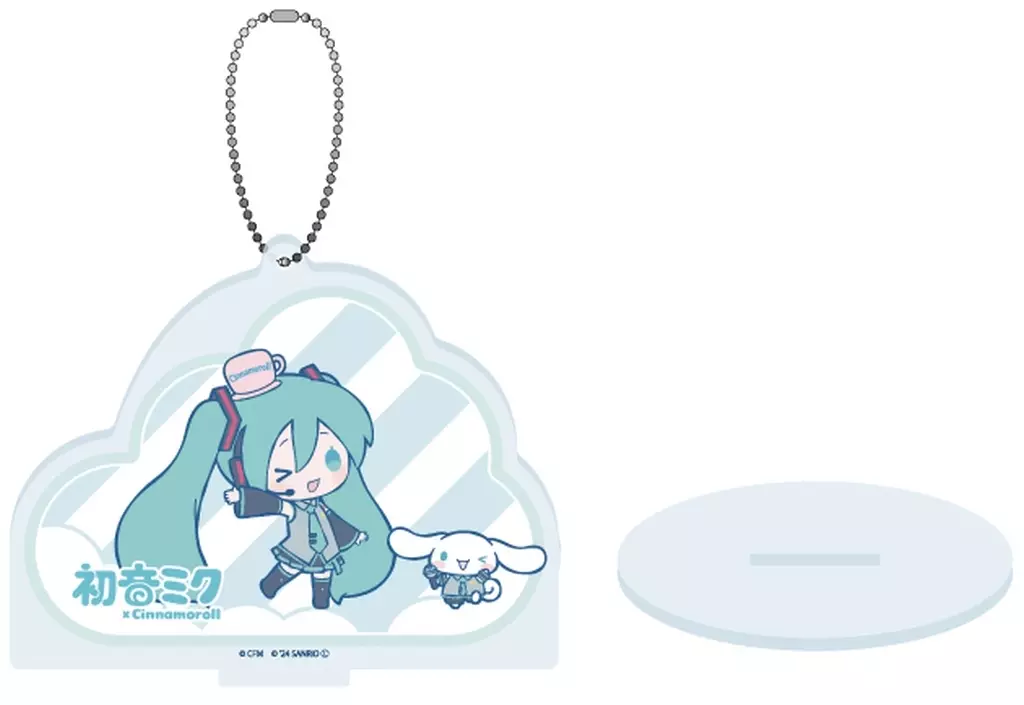 17.(コラボイラスト) アクリルスタンド 「初音ミク×シナモロール」
