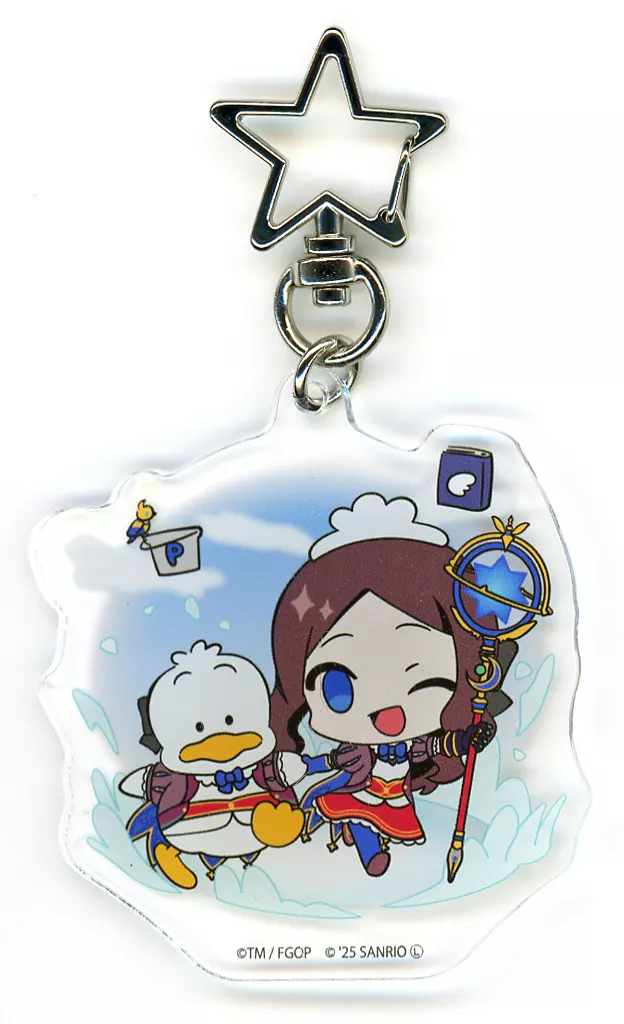 ライダー/レオナルド・ダ・ヴィンチ×あひるのペックル 「Fate/Grand Order×サンリオキャラクターズ 星型ナスカンアクリル 03/(コラボイラスト)」
