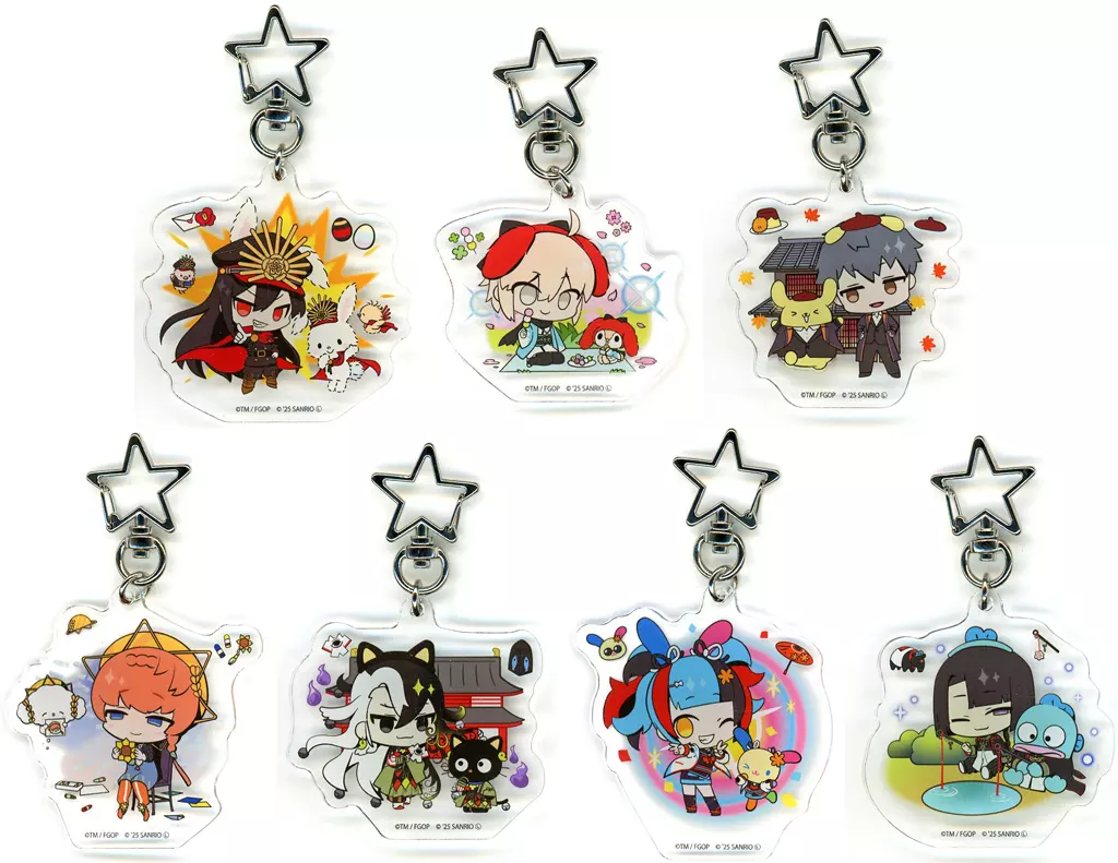 全7種セット 「Fate/Grand Order×サンリオキャラクターズ 星型ナスカンアクリル 04/(コラボイラスト)」