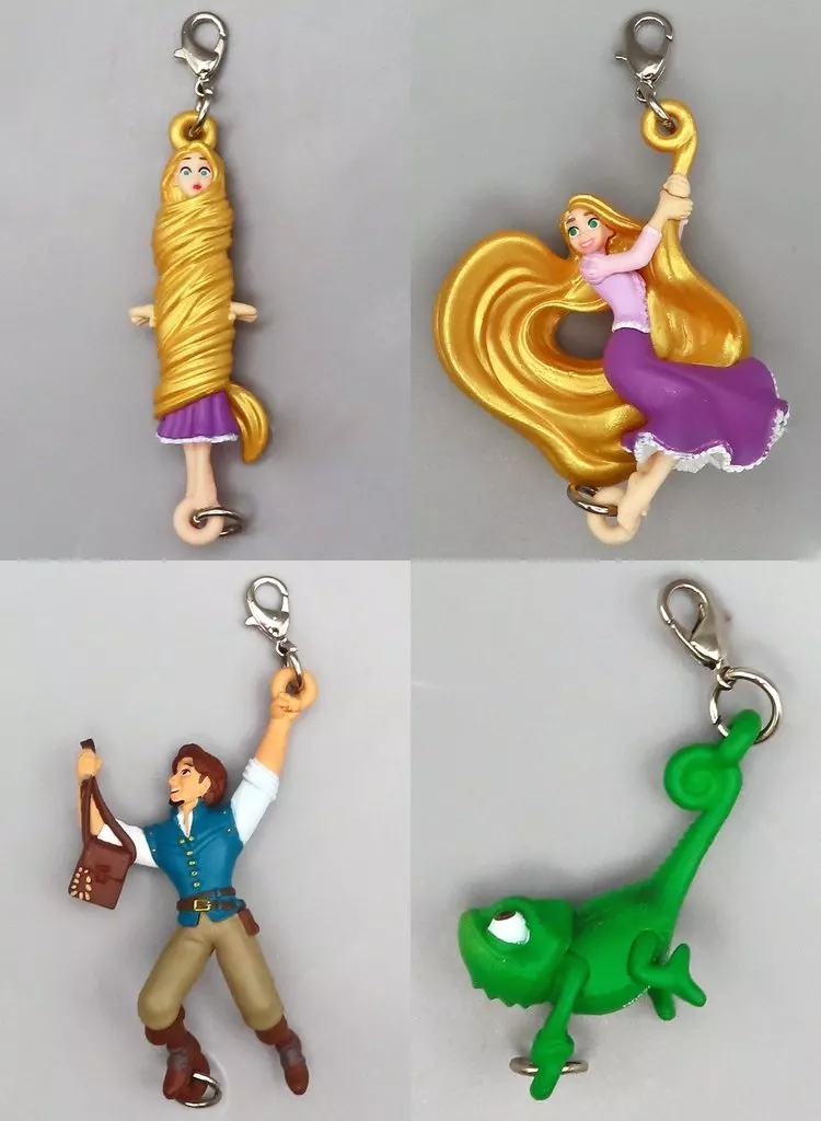 全4種セット 「塔の上のラプンツェル ゆらゆらつながるマスコット」