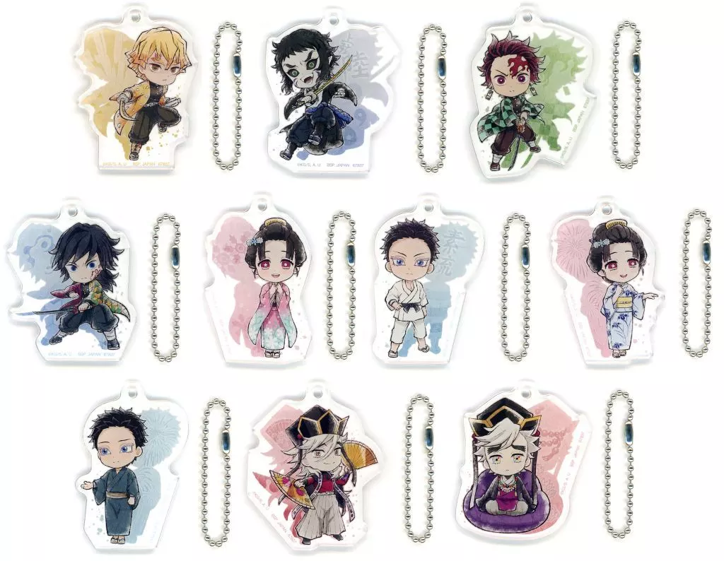 全10種セット きゅんキャラアクリルチャーム 「一番くじ 鬼滅の刃 ～雷の兄弟～」 F賞