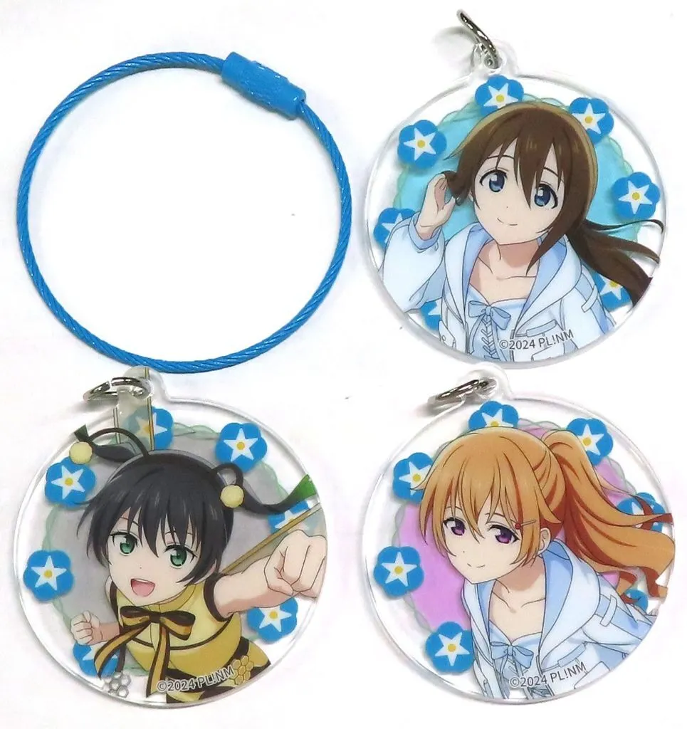 桜坂しずく＆近江彼方＆高咲侑 アクリルチャームセット 「ラブライブ!虹ヶ咲学園スクールアイドル同好会 FLOWER MUSIC LIVE Boooooom Boooooom Bee!!」