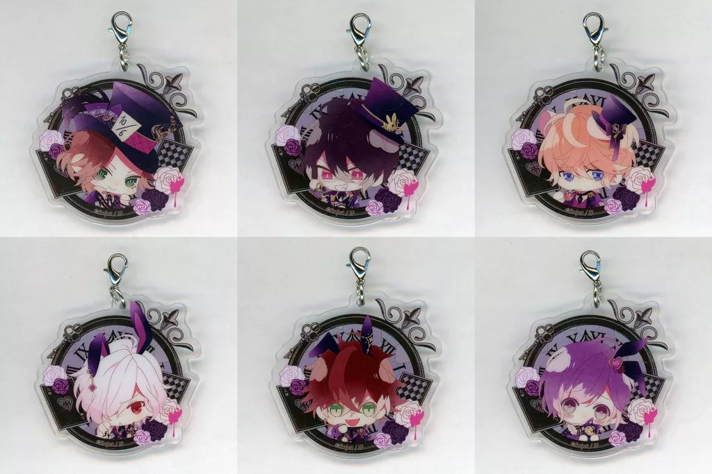 全6種セット アクリルチャーム 「DIABOLIK LOVERS ちびっこヴァンパイア だーく ありすいんどりーむ くじ Type A」 C賞