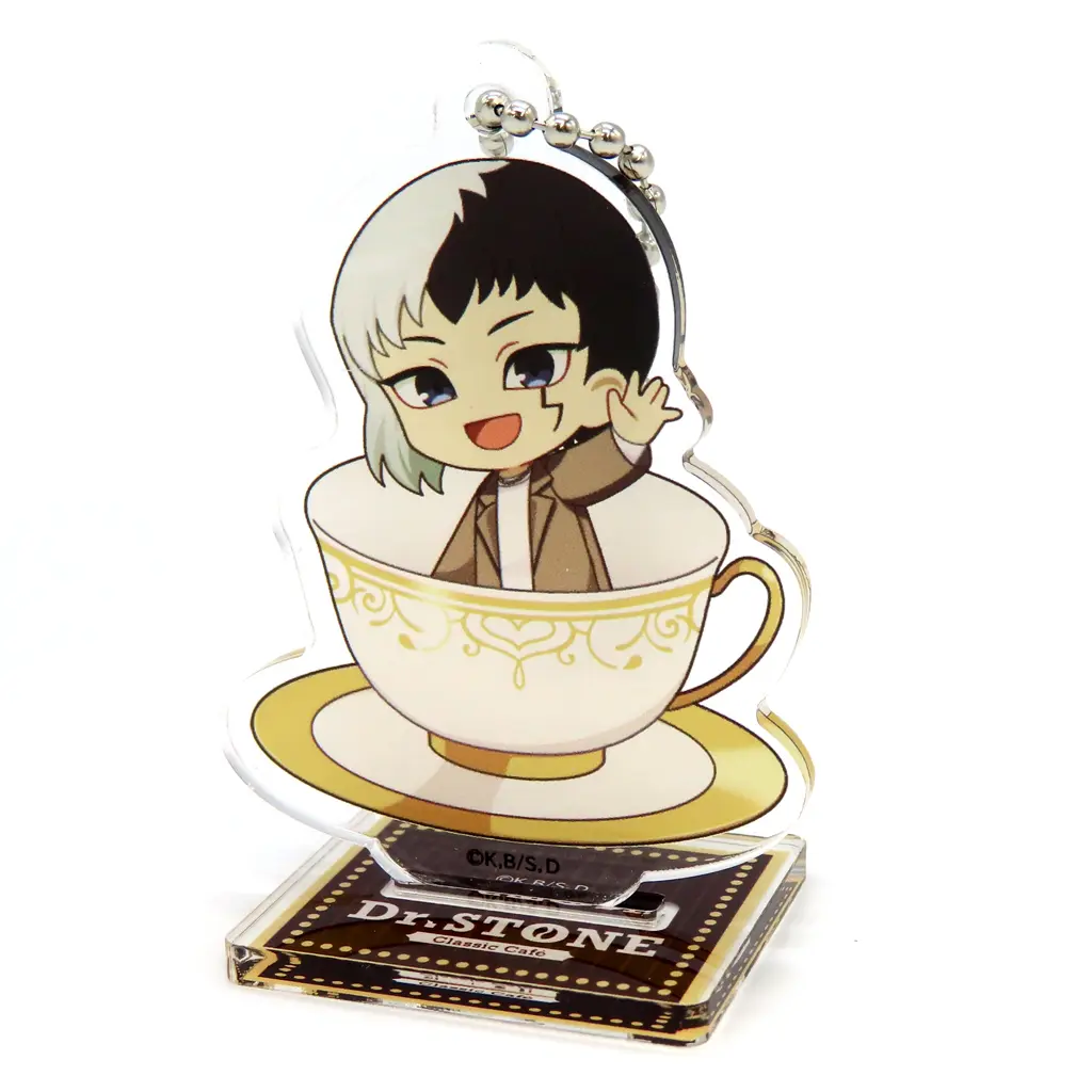 あさぎりゲン 「Dr.STONE Classic Cafe in AMO CAFE トレーディングミニキャラアクリルスタンド」