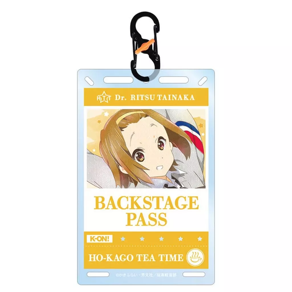田井中律 Ani-Art aqua label バックステージパス風カラビナ付きカード型アクリル 「けいおん!」