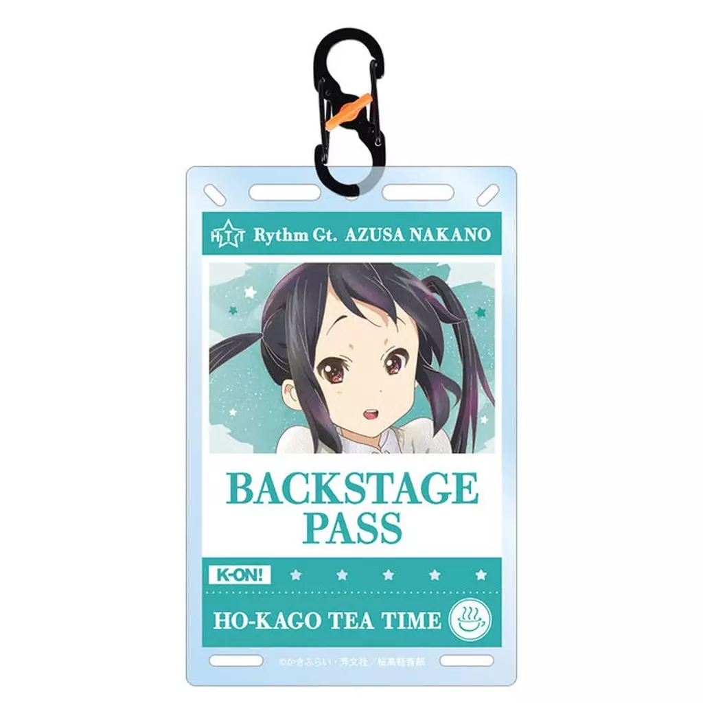 中野梓 Ani-Art aqua label バックステージパス風カラビナ付きカード型アクリル 「けいおん!」
