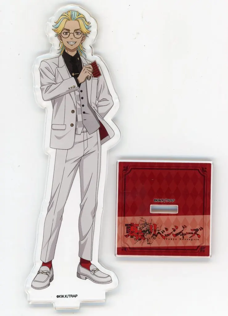 灰谷竜胆 描き下ろしアクリルスタンド 「東京リベンジャーズ トランプ＆スーツ POP UP SHOP×PRINCESS CAFE」_image