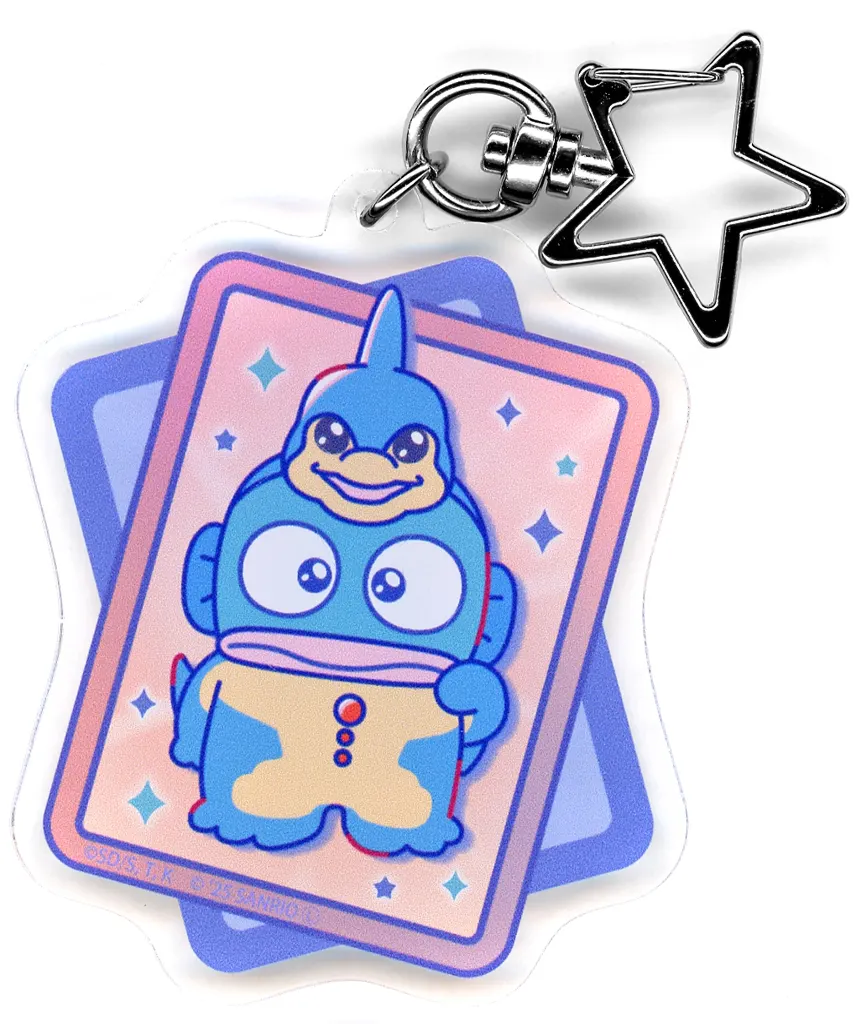 ハンギョドン×N・アクア・ドルフィン 「遊☆戯☆王デュエルモンスターズGX×サンリオキャラクターズ 星型ナスカンアクリル 01.コラボイラスト」