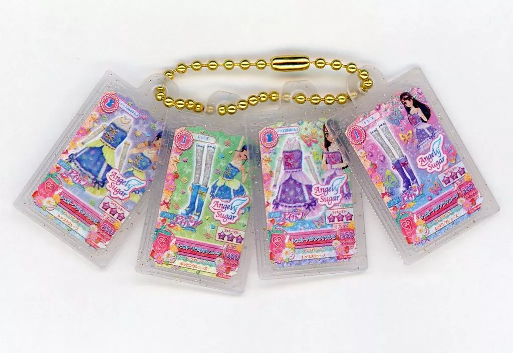 アイカツ!カードミニチュアチャーム(シュガープラネットコーデ＆シュガーバタフライコーデ) 「アイカツ! グッズコレクション2～大スター宮いちごまつり～」