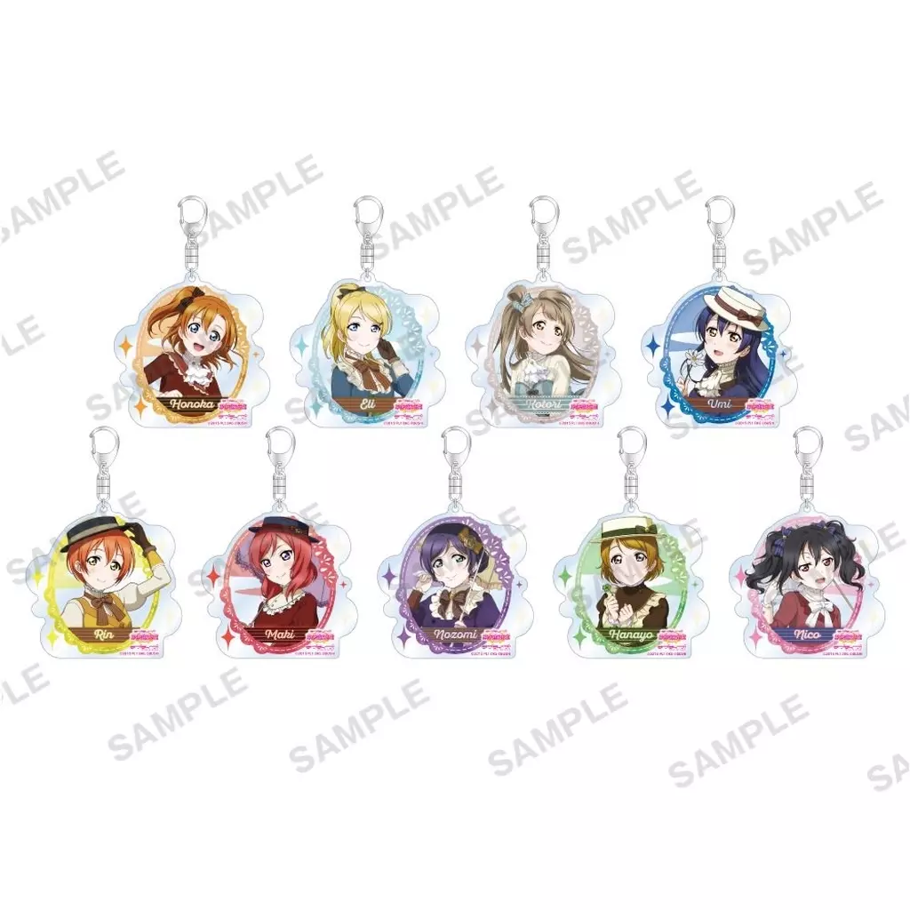 全9種セット 「ラブライブ!スクールアイドルフェスティバル トレーディングアクリル μ’s 舞踏会ver.」