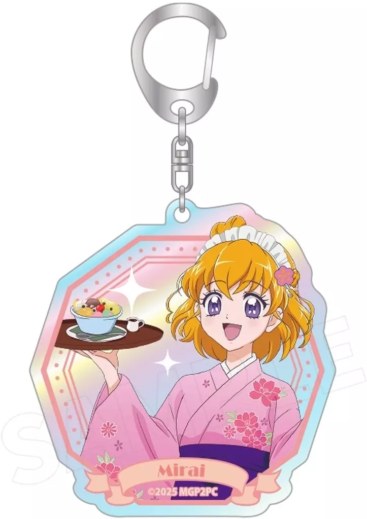 A.朝日奈みらい(甘味処ver.) 描き下ろし オーロラアクリル 「魔法つかいプリキュア!!～MIRAI DAYS～」