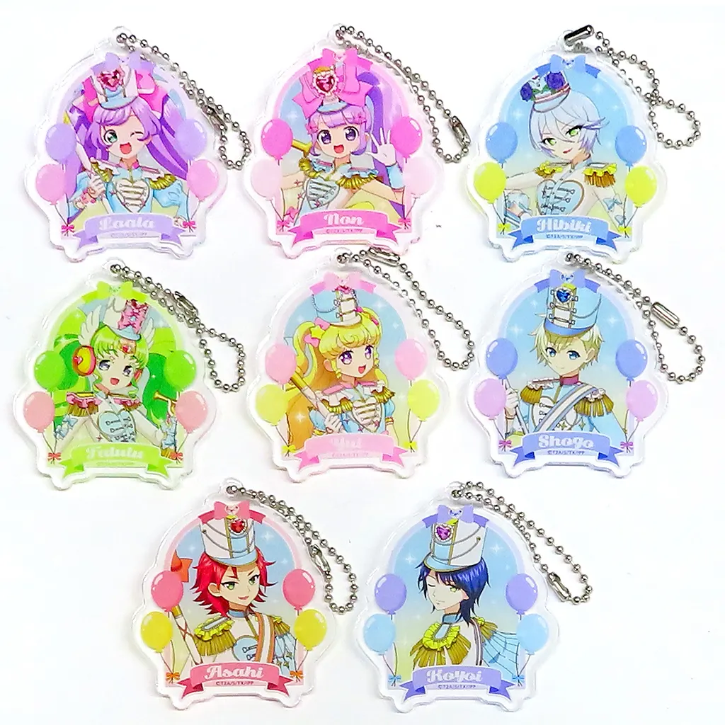 全8種セット アクリル 「まるくじ アイドルタイムプリパラ 【ゆめ☆わくマーチングコーデ】」 中吉