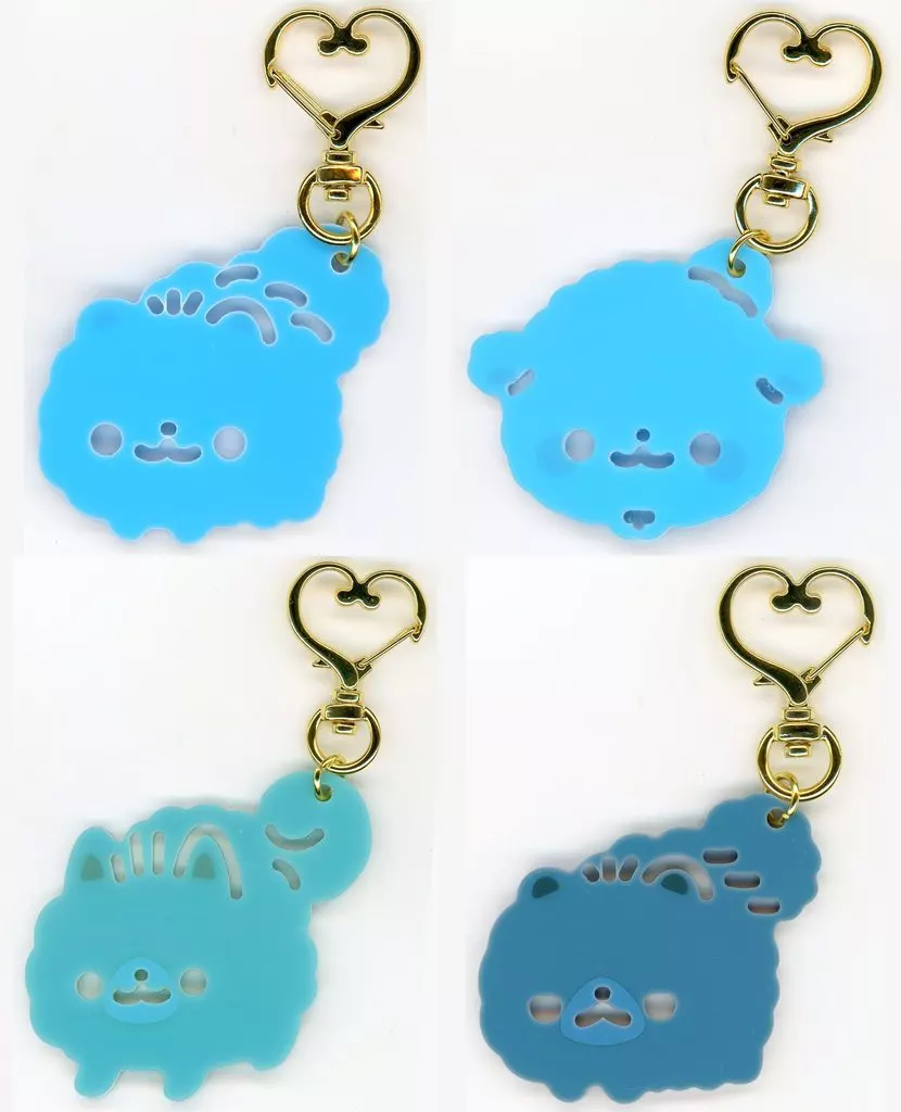 全4種セット 「ポメラニアンもち 型抜きアクリルマスコット」