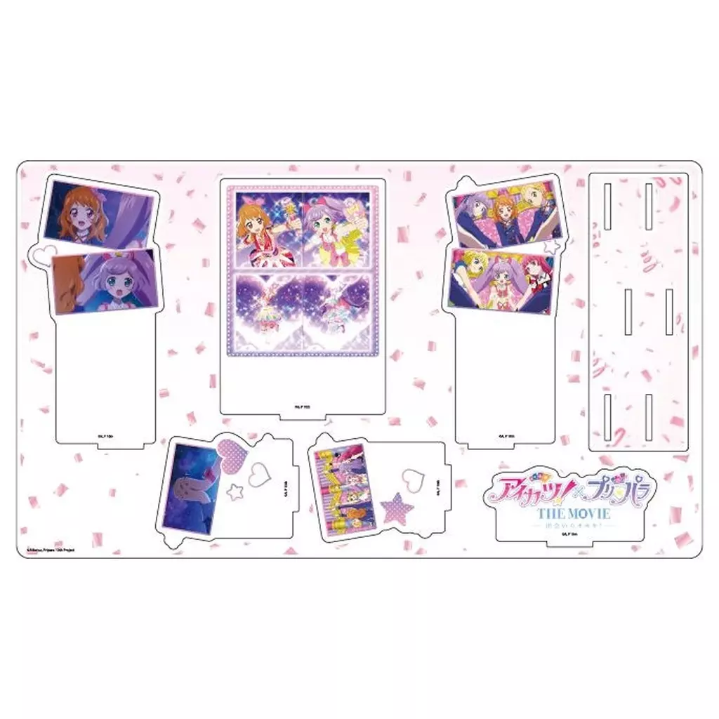 01.場面写デザイン(場面写イラスト) プレミアム アクリルジオラマプレート 「アイカツ!×プリパラ THE MOVIE 出会いのキセキ!」_image