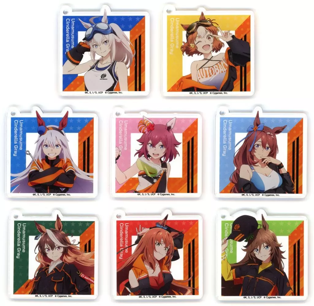 全8種セット 「ウマ娘 シンデレラグレイ×オートバックス トレーディングアクリル vol.1」