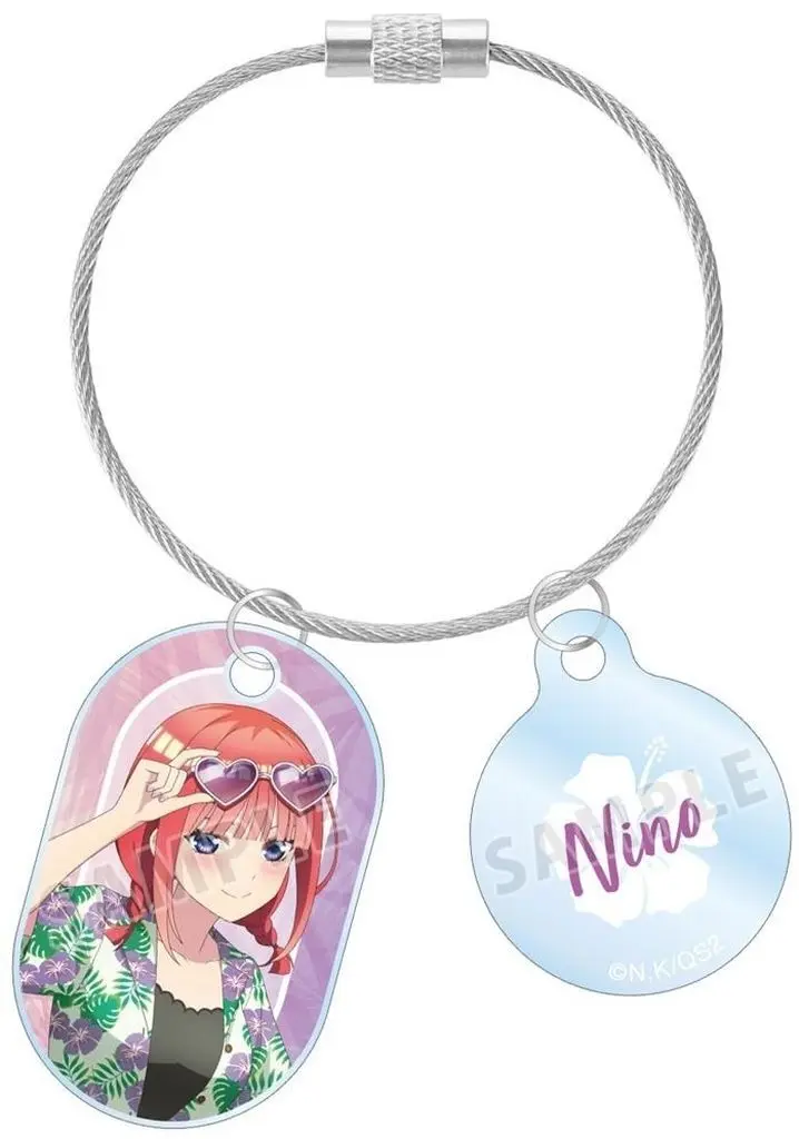 中野二乃 描き下ろし アロハシャツver. 2連ワイヤーアクリル 「五等分の花嫁＊ アニメイトフェア」