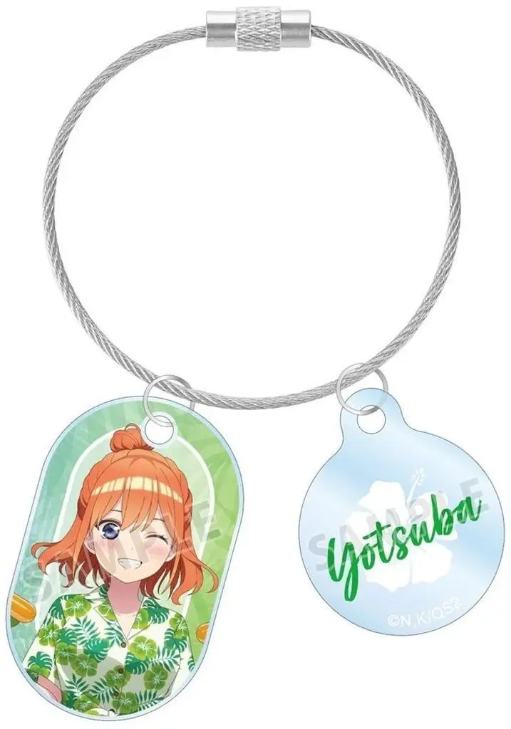中野四葉 描き下ろし アロハシャツver. 2連ワイヤーアクリル 「五等分の花嫁＊ アニメイトフェア」