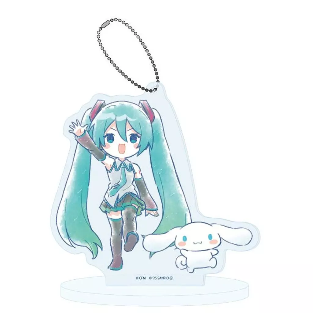 27.(グラフアートイラスト) アクリルスタンド 「初音ミク×シナモロール」