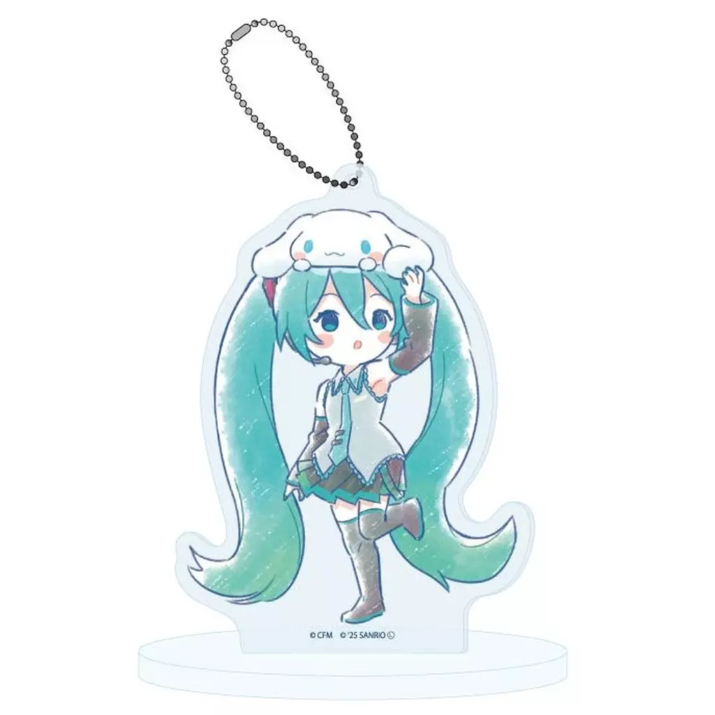 28.(グラフアートイラスト) アクリルスタンド 「初音ミク×シナモロール」