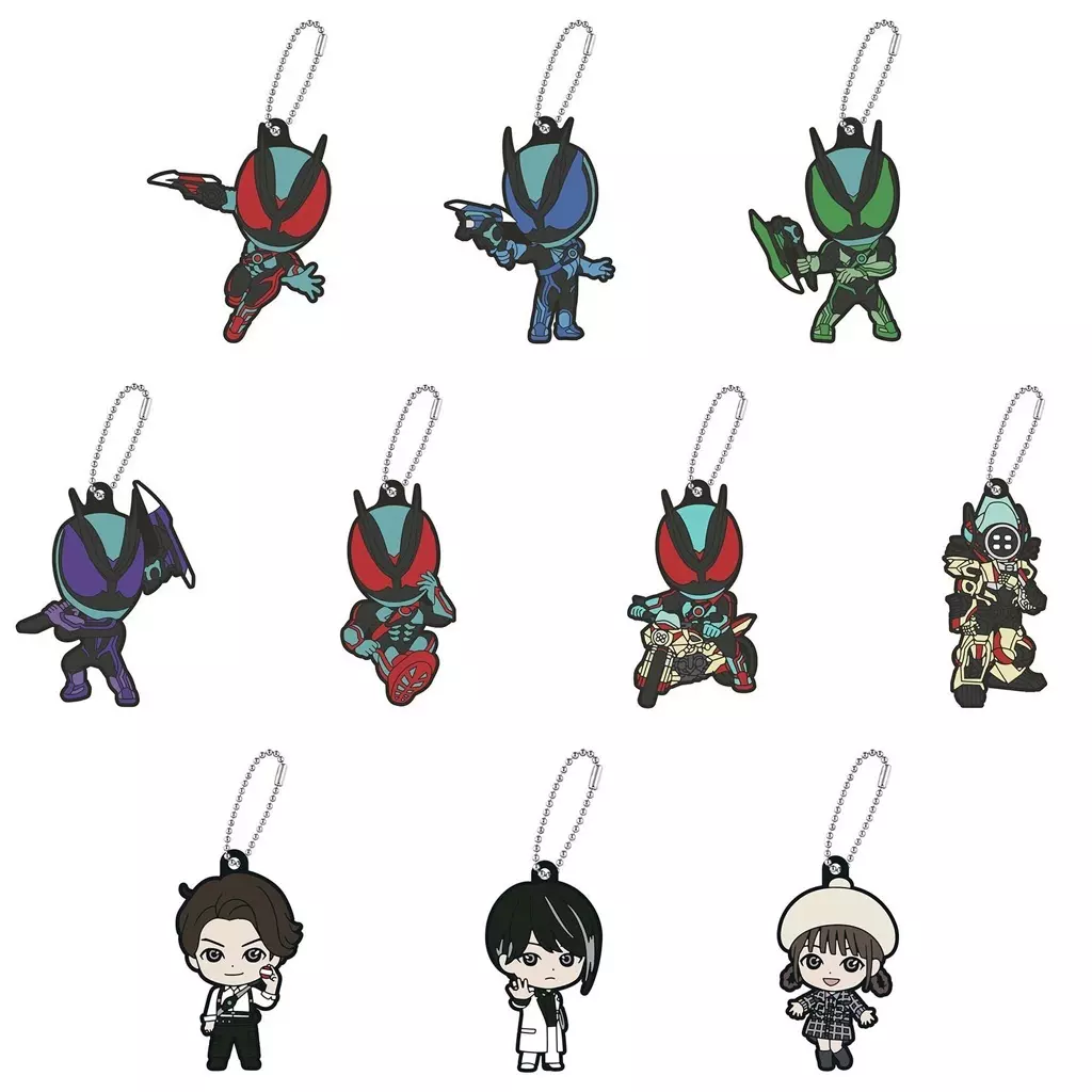 全10種セット 「仮面ライダーゼッツ カプセルラバーマスコット」