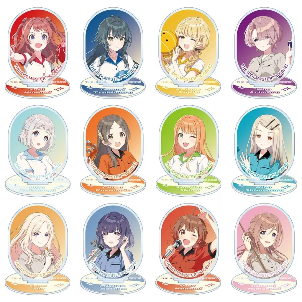 【パック】学園アイドルマスター 描き下ろし ボウリングシャツver. トレーディングミニアクリルスタンド