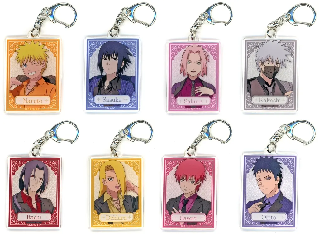 全8種セット 「NARUTO-ナルト- 疾風伝 Dress Up ver. TSUTAYA POP UP SHOP トレーディングアクリル」