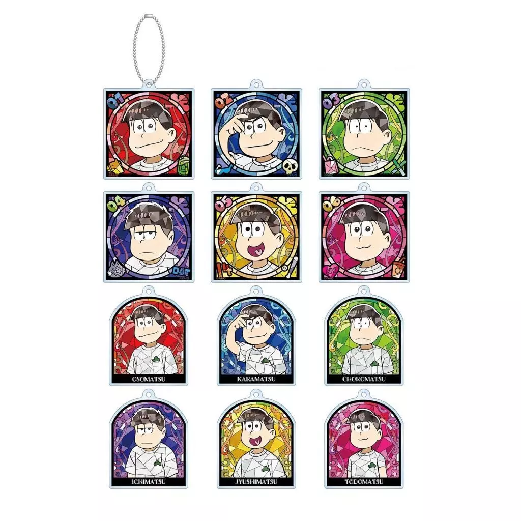 全12種セット おそ松さん トレーディング Aure Glass アクリル