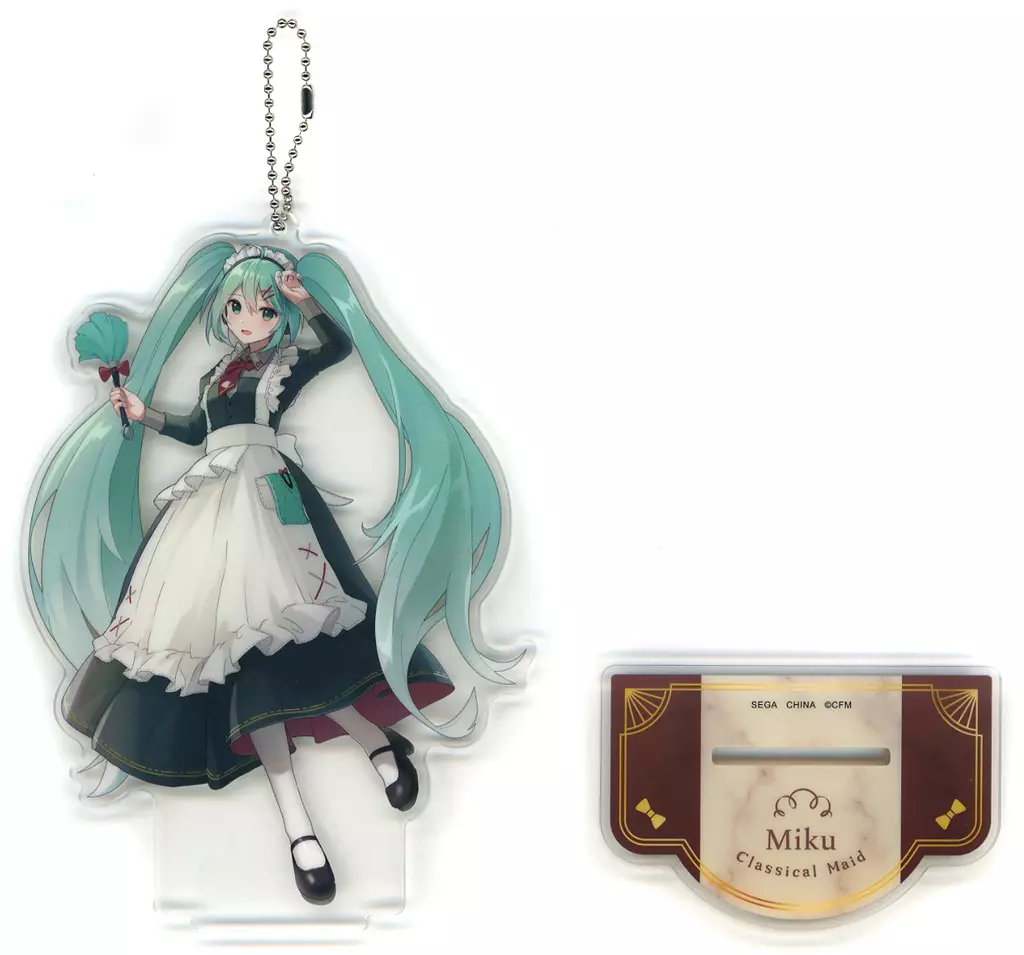 初音ミク(月りんご) スタンド付クリアキーチェーン“初音ミク”-クラシカルメイド- 「初音ミクシリーズ」