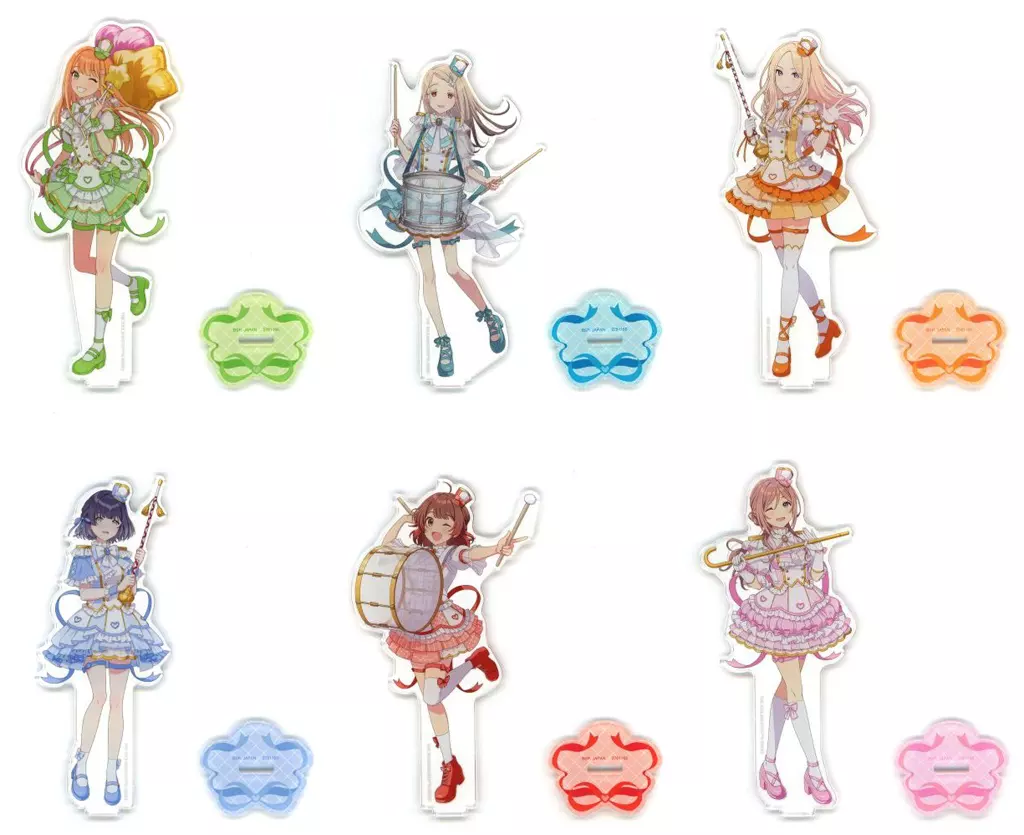 全6種セット スタンド付きビッグアクリルプレート～ジョイフルマーチング～vol.2 「学園アイドルマスター」