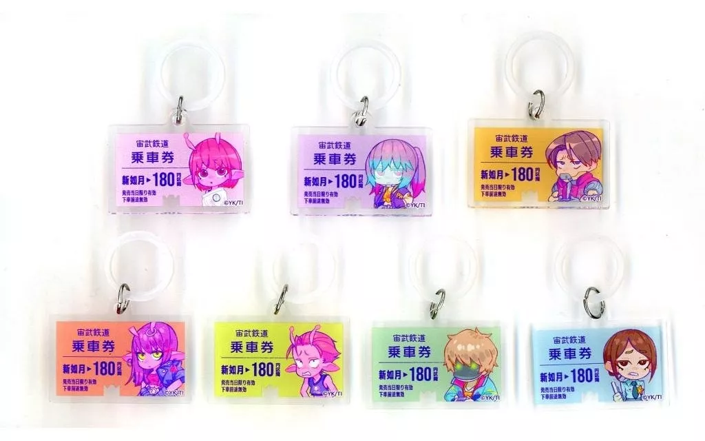 全7種セット 「銀河特急 ミルキー☆サブウェイ ポップアップストア at マンガ展 トレーディング ミニキャラマルチマーカー」