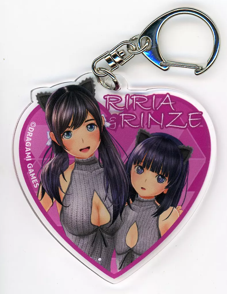 莉里愛＆凜世(童貞を殺すネコセーター) アクリルキーホルダー 「Switchソフト LoveR Kiss Endless Memories ファミ通DXパック」 同梱特典