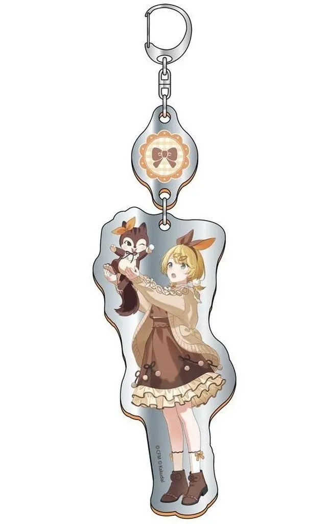 鏡音リン 2連ミラーアクリルキーホルダー 「初音ミク×クッピーラムネ ミクッピーラムネ」